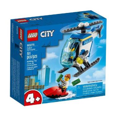 Imagem de Brinquedo De Montar Lego City Helicoptero Da Policia 60275