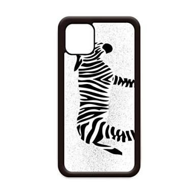 Imagem de Capa preta Animal Pinto Outline Natural para iPhone 11 Pro Max para Apple Mobile Case Shell