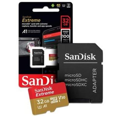 Imagem de Cartão de Memória MicroSD - Sandisk Extreme 32GB 100 MB/s U3