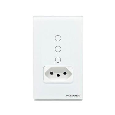 Imagem de Interruptor Tomada Inteligente Wi-Fi 2 Botões Novadigital