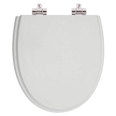 Imagem de Assento Sanitario Poliester com Amortecedor Eros Cinza Platina para Vaso Incepa