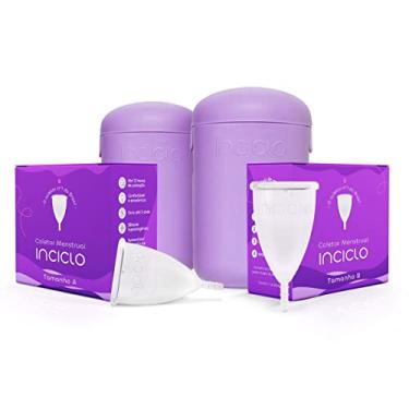 Imagem de Kit 2 Coletores Menstruais Inciclo + 2 Cápsulas Esterilizadoras (1 Coletor A + 1 Coletor B, Lavanda)