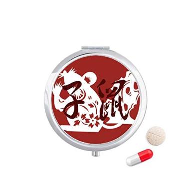 Imagem de Novo ano de rato, animal, chinês, zodíaco, caixa de armazenamento de medicamentos, recipiente