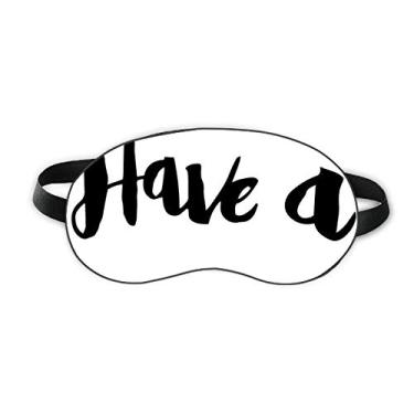 Imagem de Tenha uma citação elegante de escrita à mão para dormir com protetor de olhos macio para noite