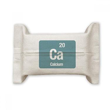 Imagem de Ca Cálcio Elemento Químico Ciência Suporte de Cobertura de Papel Lenço de Algodão