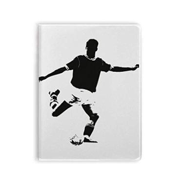 Imagem de Caderno de fotos de futebol de educação física com capa de chiclete, diário de capa macia