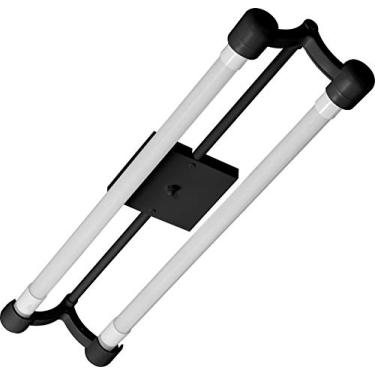 Imagem de Luminaria de Sobrepor Tubo Led Toledo Preto com 2 Lâmpadas - 10w - 6500K - Bivolt - 70x18 cm - Luz Branca, TUALUX, Medio