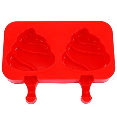 Imagem de jia cool Molde de sorvete, 10 células, gel de sílica clássico, reutilizável, conjunto de moldes de picolé, picolé, máquina de fazer sorvete, ferramentas para fazer sorvete, com 50 hastes de madeira)