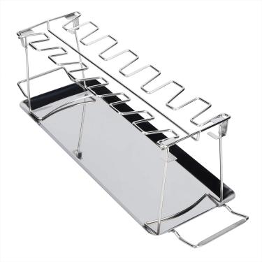 Imagem de Rack de grelha de frango, acessório de churrasco, suporte de frango, festa de churrasco multifuncional portátil para assar pernas de frango, piqueniques