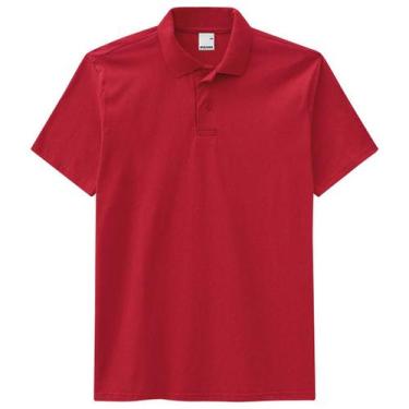 Imagem de Camiseta Gola Polo Masculina Básica Malwee Vermelho