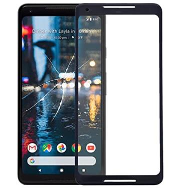 Imagem de YUNCHAO Peças de substituição de telefone celular Lente de vidro externo da tela frontal original para Google Pixel 2 XL Acessórios telefônicos