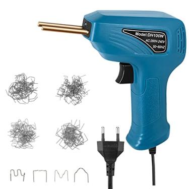 Imagem de CIADAZ 2023 nova versão 70 w mini grampeador quente portátil, máquina de solda de plástico kit de reparo de pára-choques de carro soldador de plástico kit de reparo de pára-choques de carro plano/cant