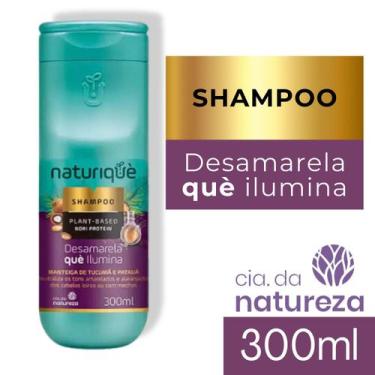 Imagem de Shampoo Desamarelador Platinado Cabelo Loiro Iluminado 300ml Cia Da Na