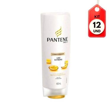 Imagem de Kit C/12 Pantene Liso Extremo Condicionador 400ml