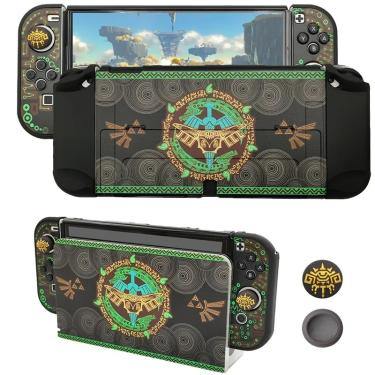 Capa Anti Poeira e Skin Nintendo Switch - Zelda Ocarina Of Time em