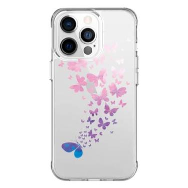Imagem de Capa Capinha Anti Impacto para Iphone 11, 12, 13, 14, 15 e suas variações Modelo Borboletas Flutuantes (Iphone 11 Pro)