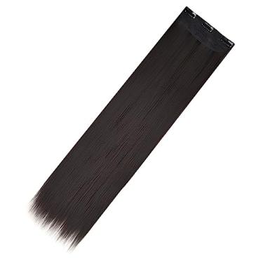 Imagem de Balacoo peruca de extensão de cabelo peruca natural extensões de cabelo feminino peruca preta extensões de cabelo liso extensões de cabelo para mulheres Cabelo longo e liso grampo