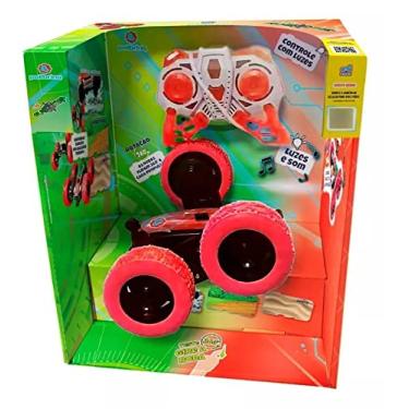 Imagem de Carrinho De Controle Remoto Flipcar Manobras 4x4 Bateria Recarregável Plástico +4 Anos Brinquedo Polibrinq - CAR2262