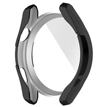 Imagem de LOKEKE Compatível com Huawei Watch 3 Pro Nova capa protetora, capa protetora TPU de cobertura total compatível com Huawei Watch 3 Pro New/Watch 3 Pro (TPU preto)