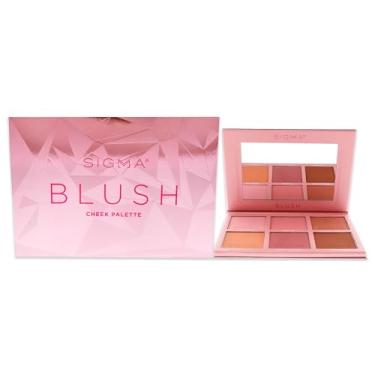 Imagem de Sigma Beauty Paleta de blush – paleta de blush fosco e brilhante com 6 tons – vegano, macio, prensado em pó, blush compacto