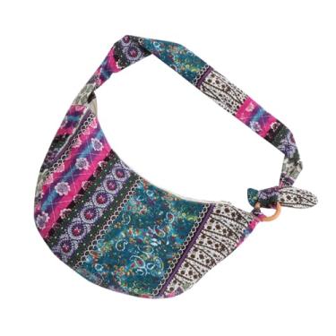 Imagem de NAMOARLY bolsas de ombro para mulheres crossbody bolsas hippie para mulheres Bolsa de ombro bolsa mensageiro transversal bolsa feminina versão coreana bolsa de flores Senhorita