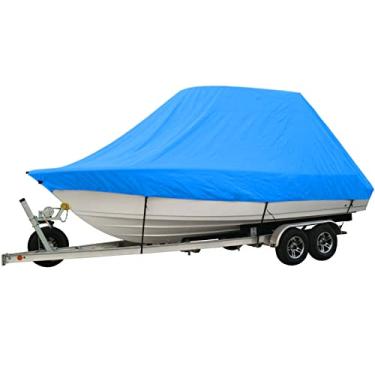 Imagem de Capa de barco 420D resistente à prova d'água para pesca e esqui em V, à prova de sol, resistente a UV, capa de lona para lancha, acessórios de barco, azul, 26