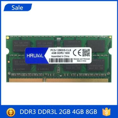 Imagem de Memória RAM portátil para promoção  DDR3  4GB  8GB  2GB  1066  1333  1600MHz  1066MHz  DDR3L  DDR3