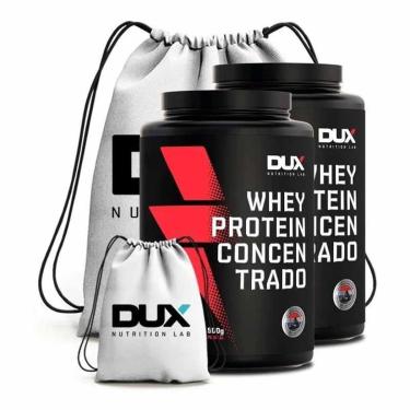 Imagem de Kit 2X Whey Protein Concentrado 900G + Mochila  - Dux Nutrition Lab (Baunilha)-Unissex