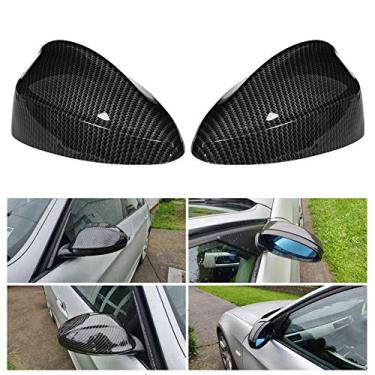Imagem de Capa de Espelho Retrovisor Estilo Fibra de Carbono 51167135097 51167135098 Universal Se Encaixa E90 E91