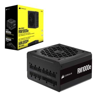 Imagem de Fonte Corsair Rm1000e 1000W 80 Plus Gold Full Modular Bivolt Sem Cabo Preto - Cp-9020264-Ww