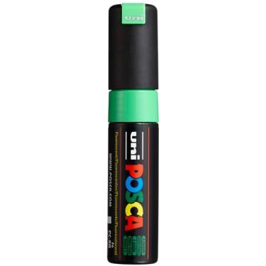 Imagem de Posca Marcador 8K em verde fluorescente, canetas posca para materiais de arte, material escolar, arte rupestre, tinta de tecido, marcadores de tecido, caneta de tinta, marcadores de arte, marcadores
