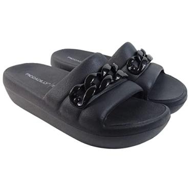 Imagem de Chinelo Super Leve Marshmallow Impacto Conforto Esporão Tamanho:34;Cor:Preto;Gênero:Mulher