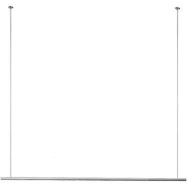 Imagem de Rack de vestuário criativo, cabide de teto para exibição de loja de varejo, prateleiras de armazenamento de roupas boutique, barra de haste suspensa com altura ajustável, rack de exibição de