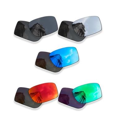 Imagem de Betterun 5 pares de lentes polarizadas de substituição para óculos de sol Ray-Ban Justin RB4165 54 mm, antiarranhões e resistentes a impactos