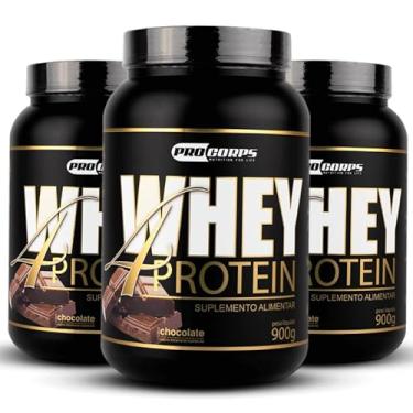 Imagem de Combo 3 Unidades - Whey 4 Protein 900g - Pro Corps (900g, Chocolate)