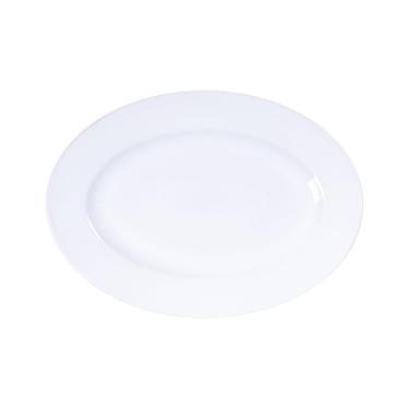 Imagem de Travessa Oval Tramontina Maria Augusta Em Porcelana 32x25 Cm