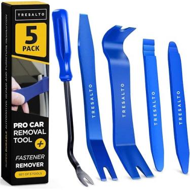 Imagem de Tresalto Kit de ferramentas de remoção de acabamento automático (sem kit de plástico para arranhões), ferramenta de remoção de painel de porta, clipes de carro, rebites de empurrar, moldagem, painéis,