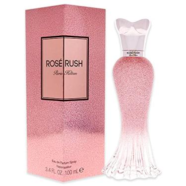 Imagem de Paris Hilton Perfume feminino Rose Rush Eau de Parfum Spray | Fragrância floral e frutada | Notas de mamão, peônia, cedro e almíscar branco | Feminino | Aroma de longa duração | 8 ml