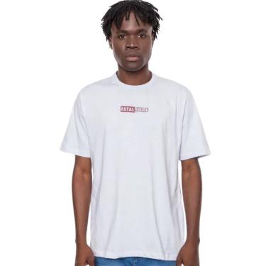 Imagem de Camiseta Masculina Fatal Fashion Basic Tremble Branca 29876