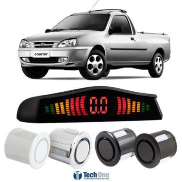 Imagem de Sensor De Estacionamento Ré Display Led Ford Courier - Tech One, Branc