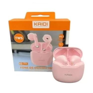 Imagem de Fone Bluetooth (Sem Fio) Kaidi TWS Smart Touch V5.1 Kd-771, Rosa
