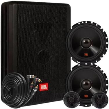 Imagem de Caixa Jbl Ativa Sw8a-ms + Par Kit 2 Vias 6 110w + Cabo Rca