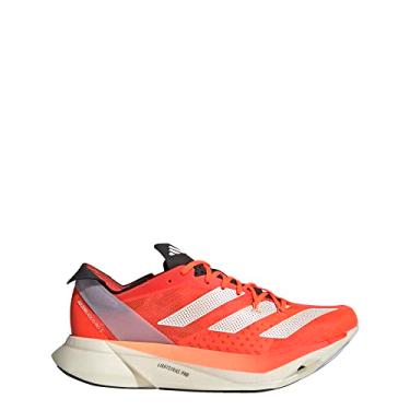 Imagem de adidas Tênis de corrida masculino Adizero Adios Pro 3, laranja, tamanho 34, Solar Red/Zero Metalic/Coral Fusion, 36