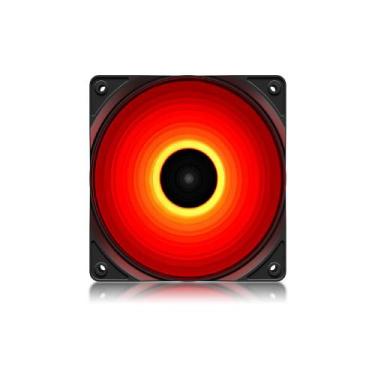 Imagem de Cooler para Gabinete DeepCool RF120R, LED Vermelho, 120mm, Preto