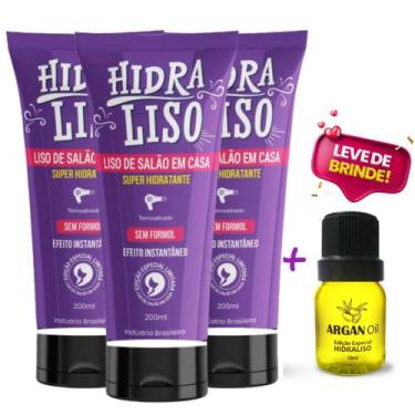 Imagem de 3 Hidraliso Liso de Salão em Casa Progressiva de Chuveiro 200ml - Hidr