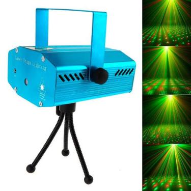 Imagem de Laser de Balada Led Mini Giratória Efeito Holográfico - BELLATOR