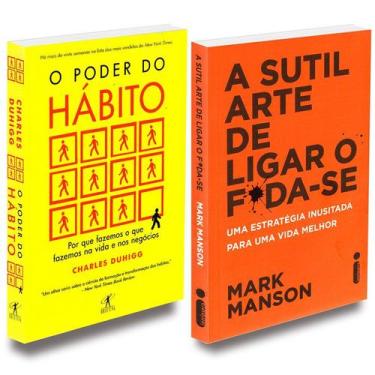 Imagem de Livros O Poder do Hábito + A Sutil Arte de Ligar o Foda-Se, 1183 g