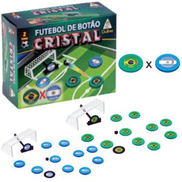 Imagem de Jogo Futebol De Botão Cristal 2 Seleções Brasil X Argentina - Mili Mul