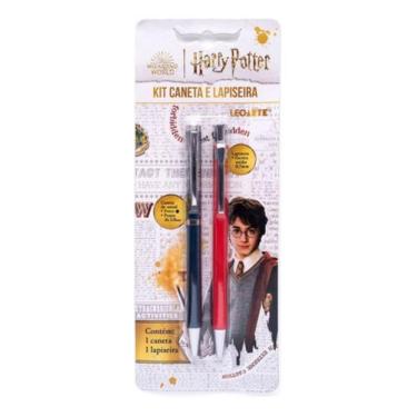 Imagem de Kit Escolar Harry Potter 1 Caneta 1.0mm E 1 Lapiseira 0.7mm - Leonora
