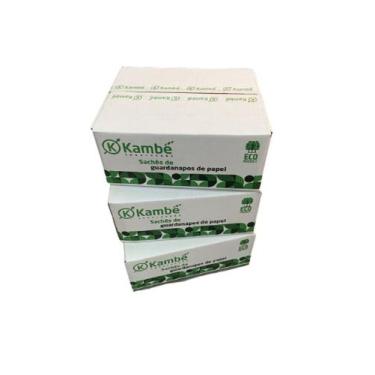 Imagem de 3cx sachês de guardanapos de papel kambe 30x15 c/750unidades